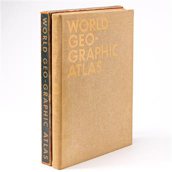 BAYER, HERBERT. World Geo-Graphic Atlas. A Composite of Mans Environment.